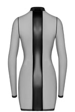 Load image into Gallery viewer, Crossfire Netz und Wetlook Mini- Damenkleid F369