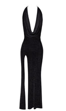 Load image into Gallery viewer, langes Damenkleid Onyx Liquid F373