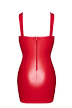 Load image into Gallery viewer, rotes Bombshell Mini- Damenkleid mit Schnürung F364
