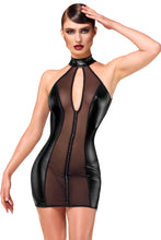 Load image into Gallery viewer, Luxuria Crystal Sheer Mini- Damenkleid F370