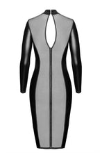 Load image into Gallery viewer, Luxuria Crystal Sheer Midi- Damenkleid F371