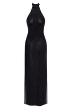 Load image into Gallery viewer, langes Damenkleid Onyx Twin-slit F372