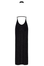 Load image into Gallery viewer, langes Damenkleid Onyx Twin-slit F372