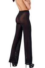 Laden Sie das Bild in den Galerie-Viewer, Onyx Sheer Palazzo Damenhose F374