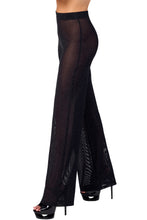 Laden Sie das Bild in den Galerie-Viewer, Onyx Sheer Palazzo Damenhose F374