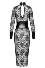 Load image into Gallery viewer, halblanges Damenkleid Noirelle aus Spitze F375