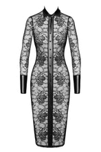 Load image into Gallery viewer, halblanges Damenkleid Noirelle aus Spitze F376
