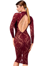 Load image into Gallery viewer, Halblanges Flock- Damenkleid Kink Royal F384