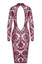 Load image into Gallery viewer, Halblanges Flock- Damenkleid Kink Royal F384