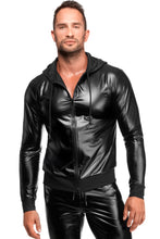 Laden Sie das Bild in den Galerie-Viewer, NEU schwarzes Kapuzen - Herrenjacke H086