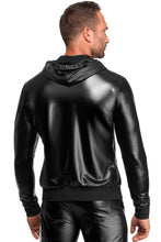 Laden Sie das Bild in den Galerie-Viewer, NEU schwarzes Kapuzen - Herrenjacke H086