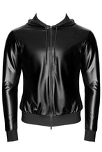 Laden Sie das Bild in den Galerie-Viewer, NEU schwarzes Kapuzen - Herrenjacke H086
