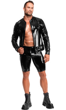Load image into Gallery viewer, Men's shorts in power wet look and 3D mesh