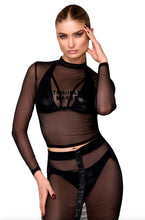 Load image into Gallery viewer, NEU Troublemaker Bralette schwarz F391