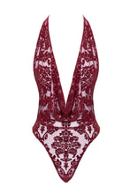Load image into Gallery viewer, Damenbody Kink Royal mit Wasserfallausschnitt F386