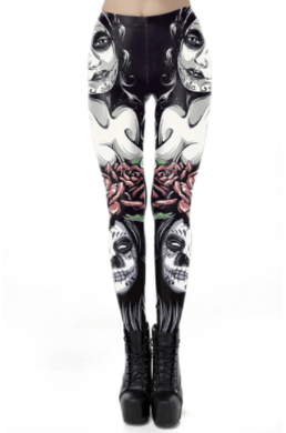 Día de Muertos Damenleggings 90509