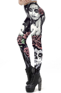 Día de Muertos Damenleggings 90509