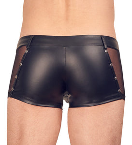 Men's boxer shorts made of wet look