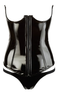 Lacquer corsets, in oversizes in 2 colors