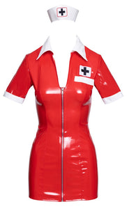 Damenkleid, in Übergrößen aus Lack Kostüm
