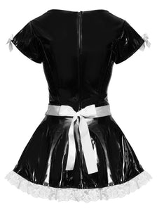 Women's dress, in plus sizes, made of vinyl