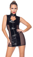 Load image into Gallery viewer, Women&#39;s dress, in plus sizes, made of vinyl