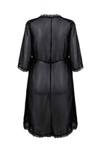 Load image into Gallery viewer, black kimono, plus sizes