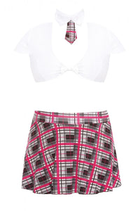 3-piece schoolgirl costume set, plus sizes