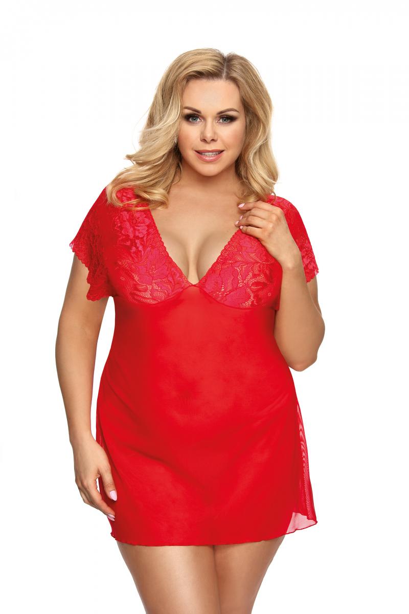 red negligee, plus sizes