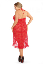 Load image into Gallery viewer, red long dress, plus sizes