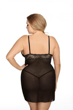 Load image into Gallery viewer, black negligee, in plus sizes
