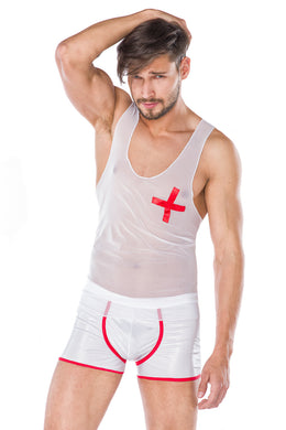 weißes Herrenunterwäsche - Weiblichkeit mit Stil