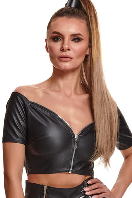 black women's top by Demoniq Black Rose 2.0 Collection
