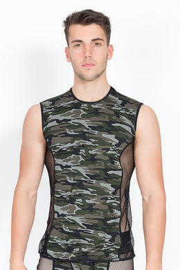 camouflage V-Herrenshirt - Weiblichkeit mit Stil