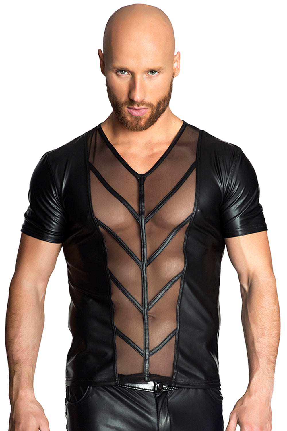 schwarzes Herrenshirt - Weiblichkeit mit Stil