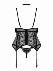 Elizenes suspender set with garter belt and sexy thong