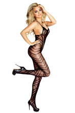 Load image into Gallery viewer, schwarzes Bodystocking - Weiblichkeit mit Stil