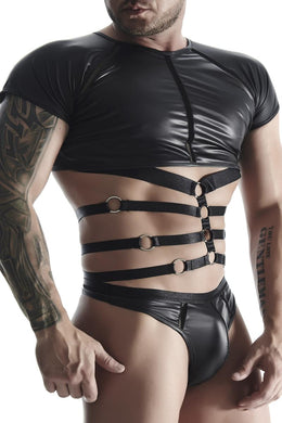 schwarzes Herrenshirt - Weiblichkeit mit Stil
