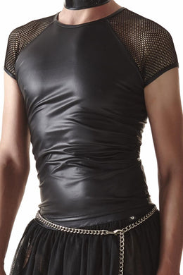 Men's black shirt by Regnes Fetish Planet Crossdresser Fetish Line