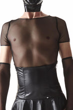 Load image into Gallery viewer, Men&#39;s black shirt by Regnes Fetish Planet Crossdresser Fetish Line