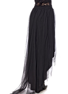 Gothic tulle skirt for women, plus sizes