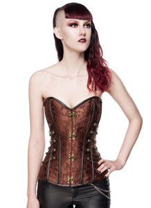 Punk/Gothic brocade corsets in 2 colors