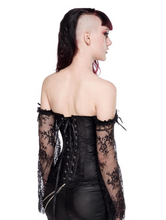 Load image into Gallery viewer, Gothic corsages with lace sleeves