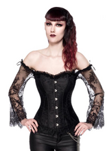 Load image into Gallery viewer, Gothic corsages with lace sleeves