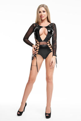 black wetlook ladies' body