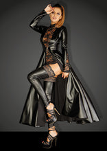 Laden Sie das Bild in den Galerie-Viewer, schwarzer langer Mantel, in Übergrößen - Weiblichkeit mit Stil