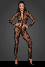 Load image into Gallery viewer, Long tulle women&#39;s jumpsuit with 3-way zipper from the Fuck Fabulous Collection