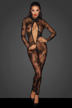 Load image into Gallery viewer, Long tulle women&#39;s jumpsuit with 3-way zipper from the Fuck Fabulous Collection