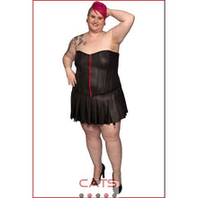 Load image into Gallery viewer, Mini - women&#39;s skirt, in plus sizes with suspenders