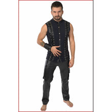 Load image into Gallery viewer, Men&#39;s faux leather trousers in 2 lengths